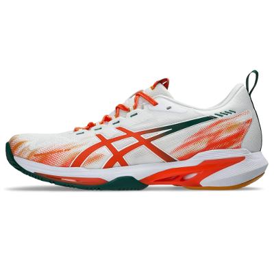 Tênis ASICS Sonicsmash FF - Masculino - Branco/Laranja