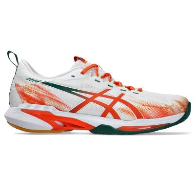 Tênis ASICS Sonicsmash FF - Masculino - Branco/Laranja