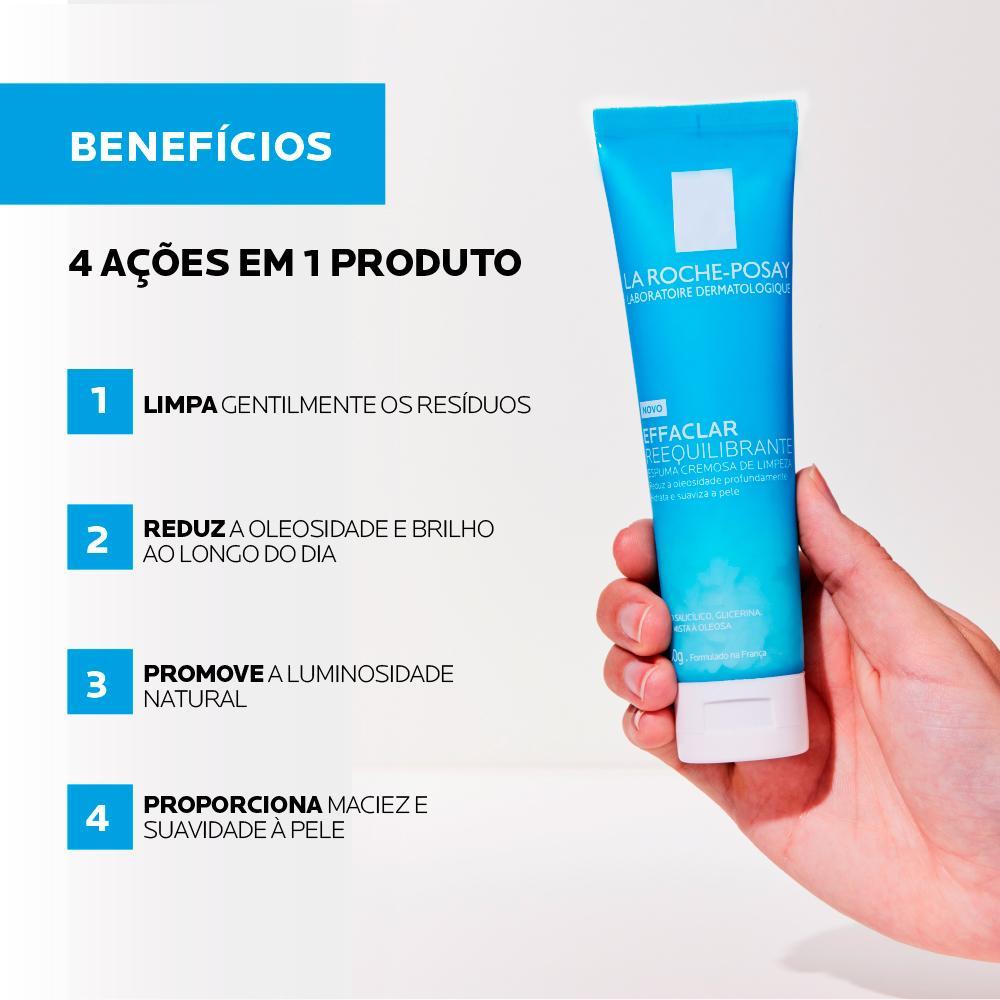 La Roche-Posay Effaclar Reequilibrante Espuma de Limpeza Facial 100g - 5