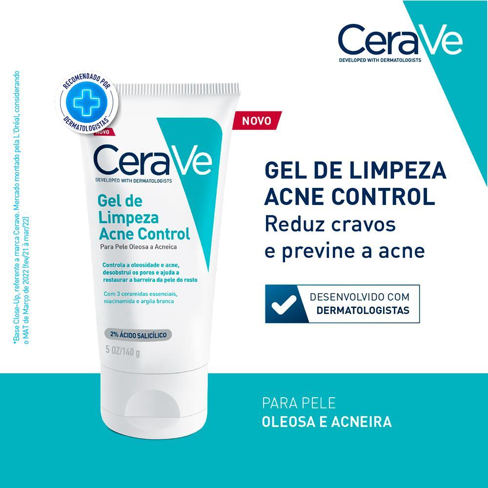 Cerave Acne Control Gel de Limpeza Facial 140g - 3