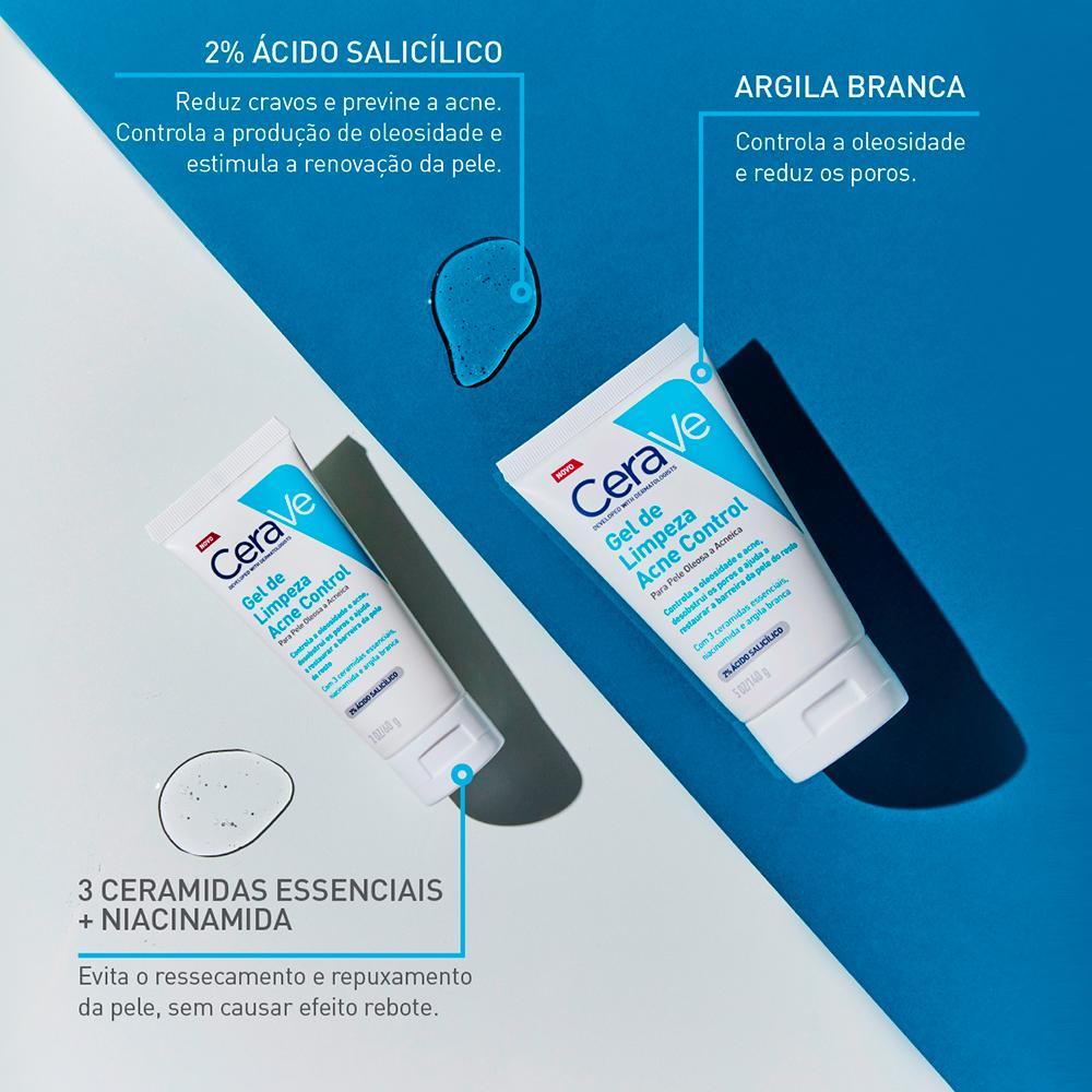 Cerave Acne Control Gel de Limpeza Facial 140g - 5
