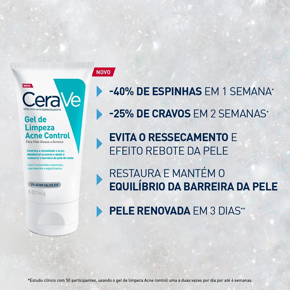 Cerave Acne Control Gel de Limpeza Facial 140g - 6
