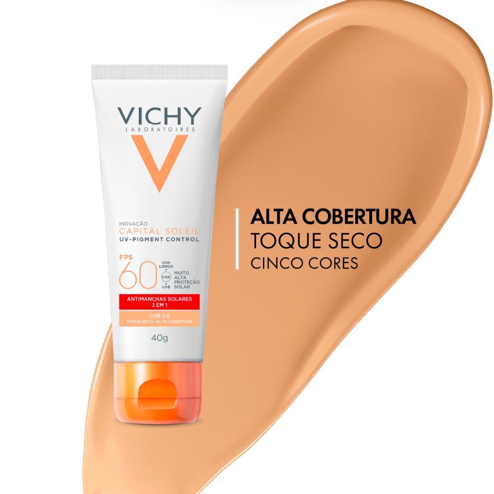 Vichy Capital Soleil UV-Pigment Control FPS60 2.0 Protetor Solar Facial Antimanchas 40g - 6