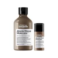 Kit L'Oréal Professionnel Absolut Repair Molecular – Shampoo 300ml e Leave-in 100ml - 1