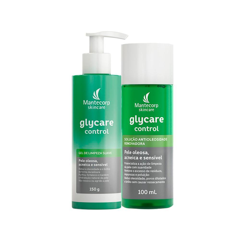 Kit Facial Mantecorp Glycare - Gel e Solução Antioleosidade 100ml - 1
