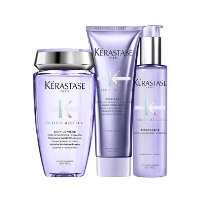 Kit Kérastase Blond Absolu -  Shampoo Lumiére e Condicionador Cicaflash e Sérum Cicaplasme