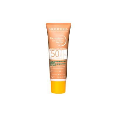 Bioderma Photoderm Cover Touch Mineral FPS 50+ Escuro Protetor Solar Facial Matte 40g