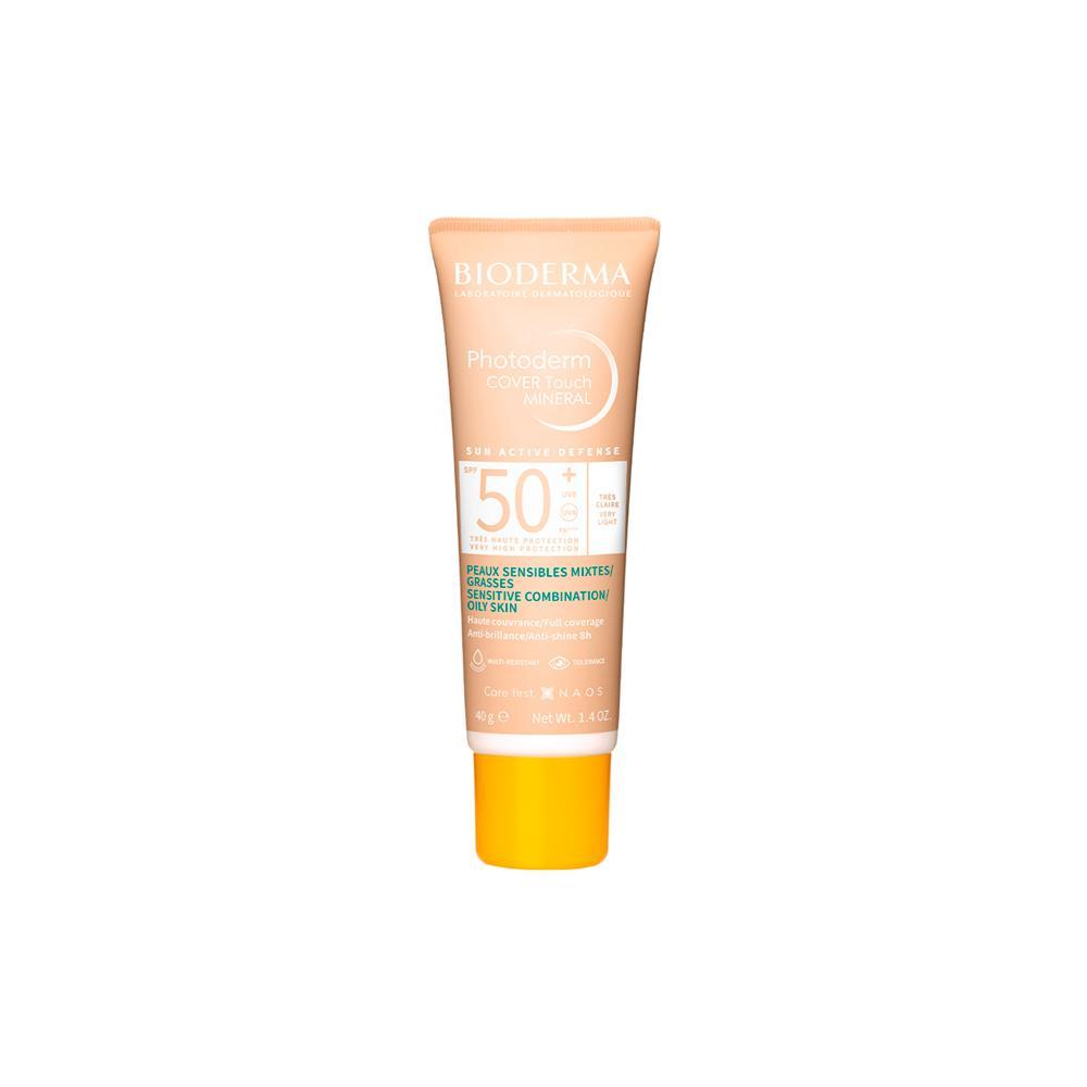 Bioderma Photoderm Cover Touch Mineral FPS 50+ Muito Claro Protetor Solar Facial Matte 40g - 1