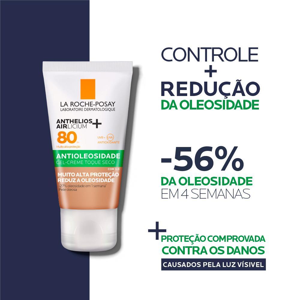 La Roche-Posay Anthelios Airlicium FPS80 3.0 Protetor Solar Facial Antioleosidade 40g - 3