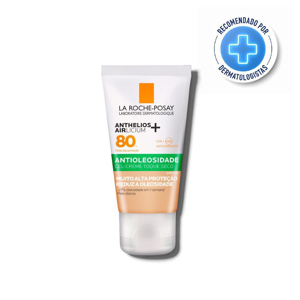 La Roche-Posay Anthelios Airlicium FPS 80 2.0 Protetor Solar Facial Antioleosidade 40g - 2