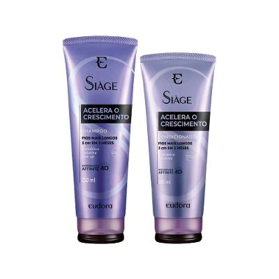 Kit Eudora Siáge Acelera Crescimento - Shampoo e Condicionador