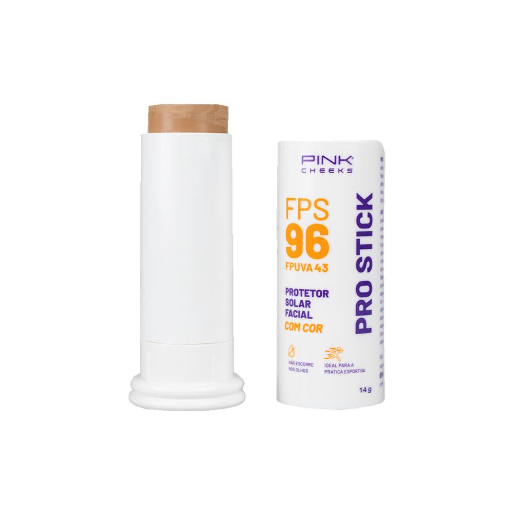 Pink Cheeks Pro Stick Prot Sol Fac com Cor FPS 96 PRO10 14g - 1