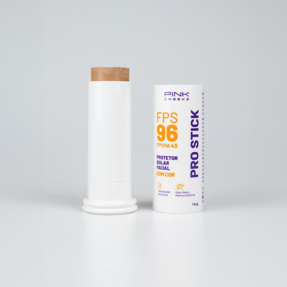 Pink Cheeks Pro Stick Prot Sol Fac com Cor FPS 96 PRO10 14g - 2