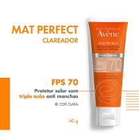 Avène Eau Thermale Mat Perfect FPS70 Clara Protetor Solar Facial Clareador 40g - 2