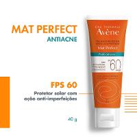 Avène Eau Thermale Mat Perfect FPS60 Protetor Solar Facial Anti-Acne 40g - 2