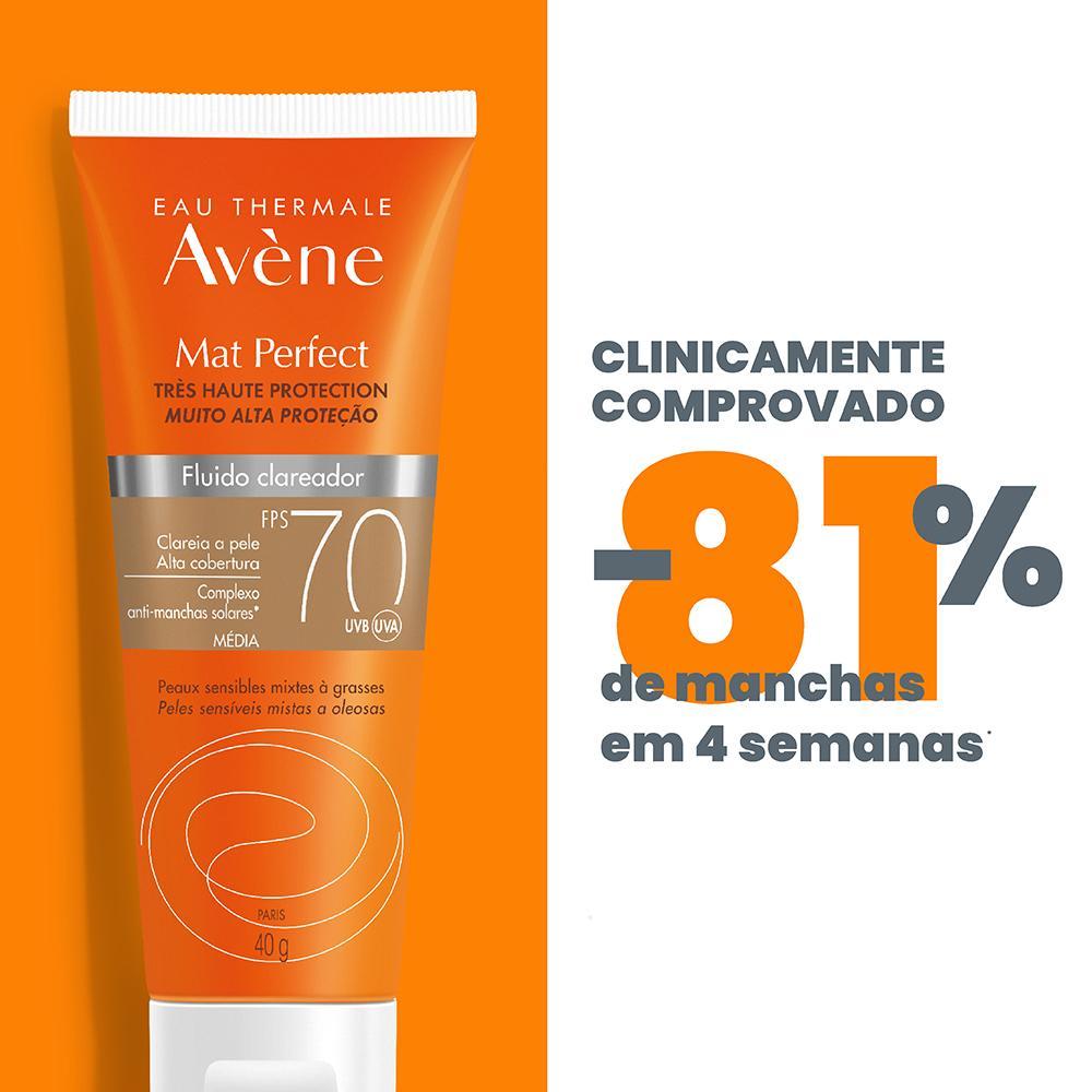 Avène Eau Thermale Mat Perfect FPS70 Média Protetor Solar Facial Clareador 40g - 4