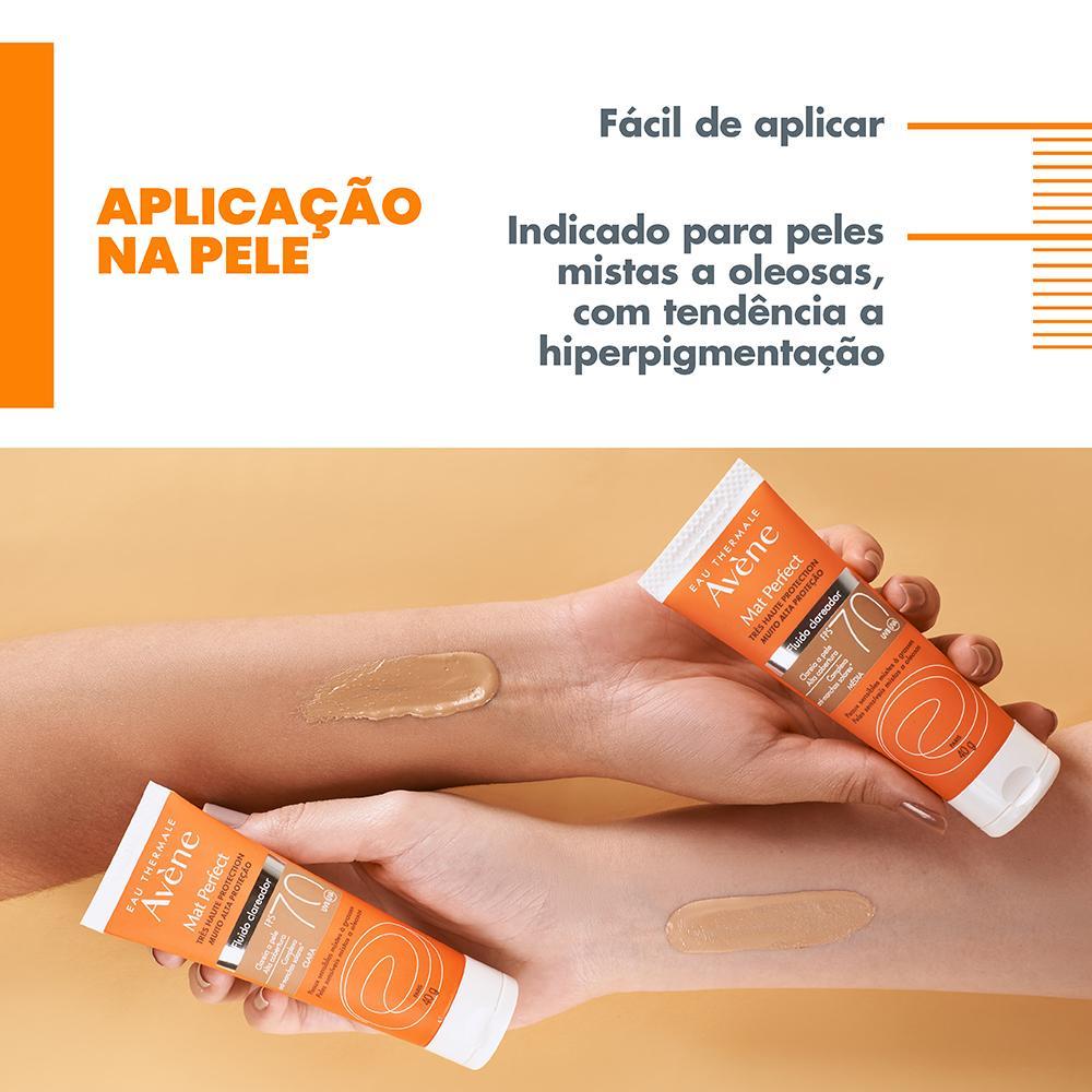 Avène Eau Thermale Mat Perfect FPS70 Média Protetor Solar Facial Clareador 40g - 9