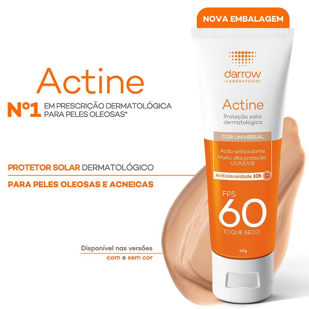 Darrow Actine Protetor Solar Facial FPS60 Cor Universal 40g - 5