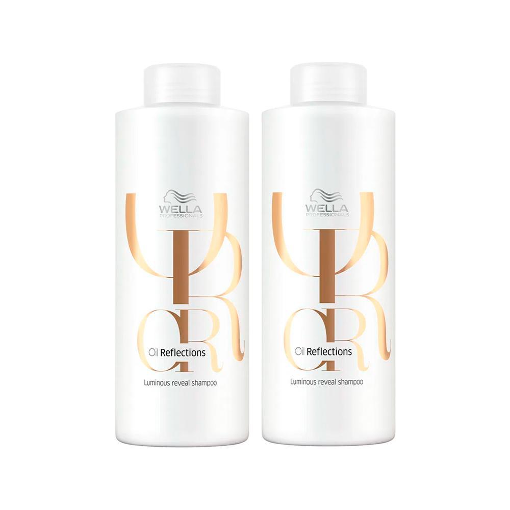 Kit Wella Professionals Shampoo Oil Reflections 1000ml - 2 Unidades - 1