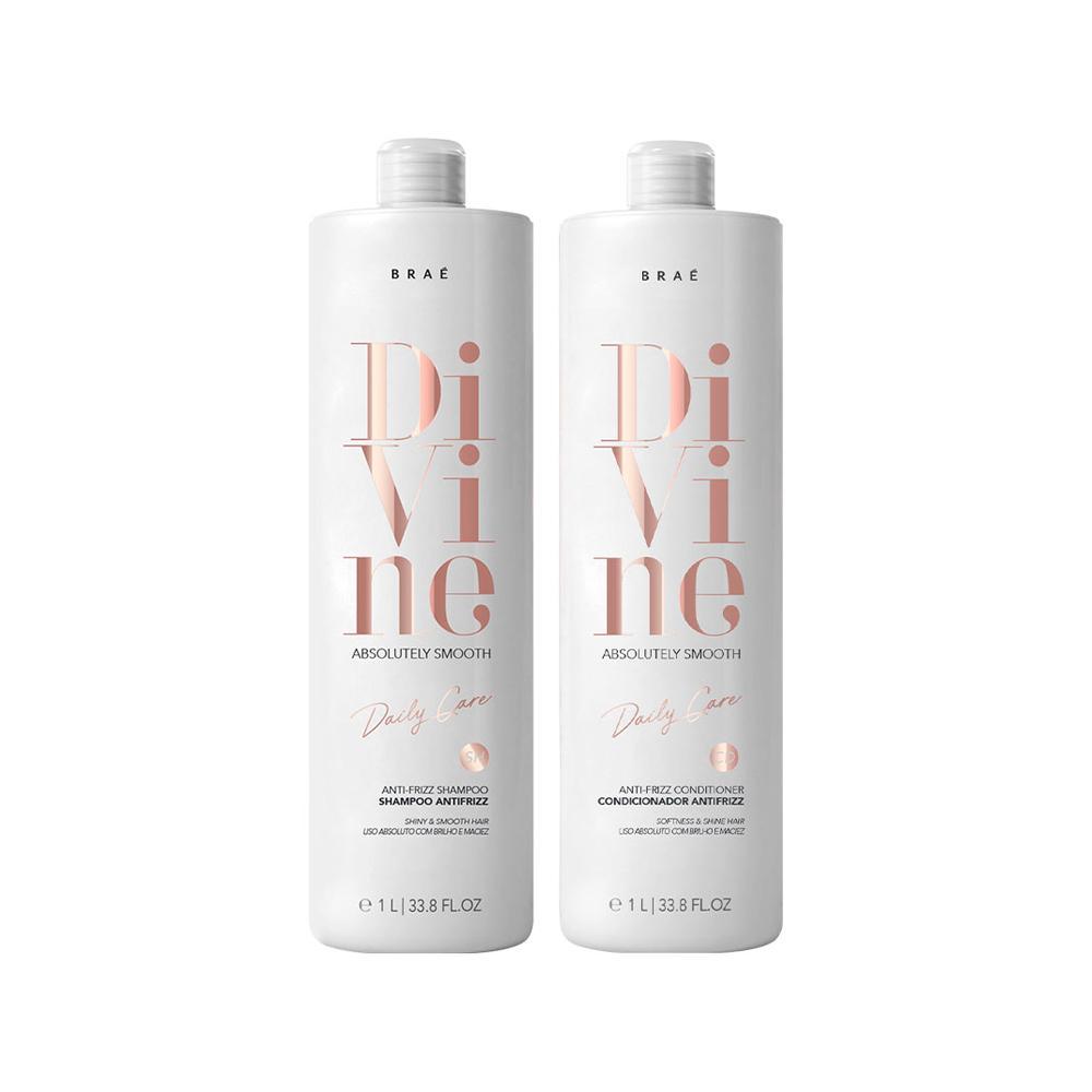 Kit Braé Divine - Shampoo 1000ml e Condicionador 1000ml - 1