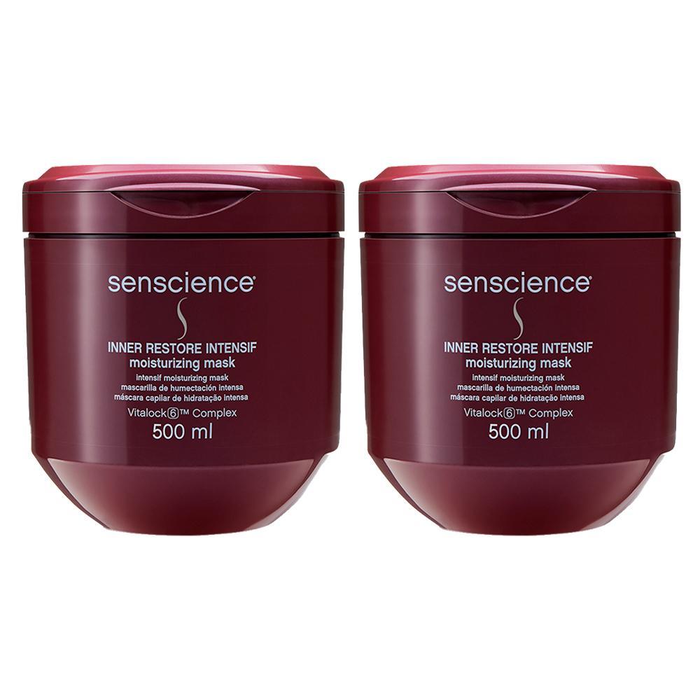 Kit Senscience Inner Restore Intensif  - Máscara de Hidratação 500 ml - 2 Unidades - 1