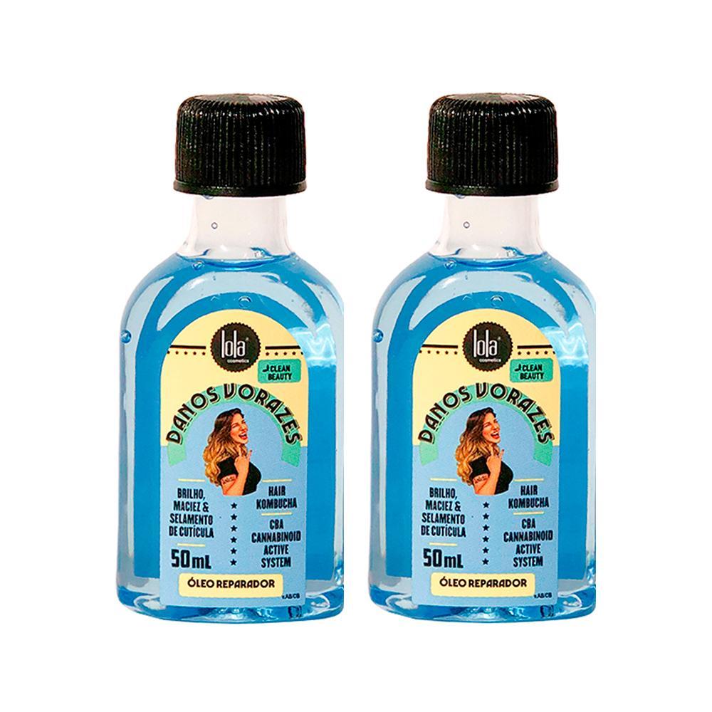 Kit Lola Cosmetics Danos Vorazes - Óleo Reparador Capilar 50 ml - 2 Unidades - 1