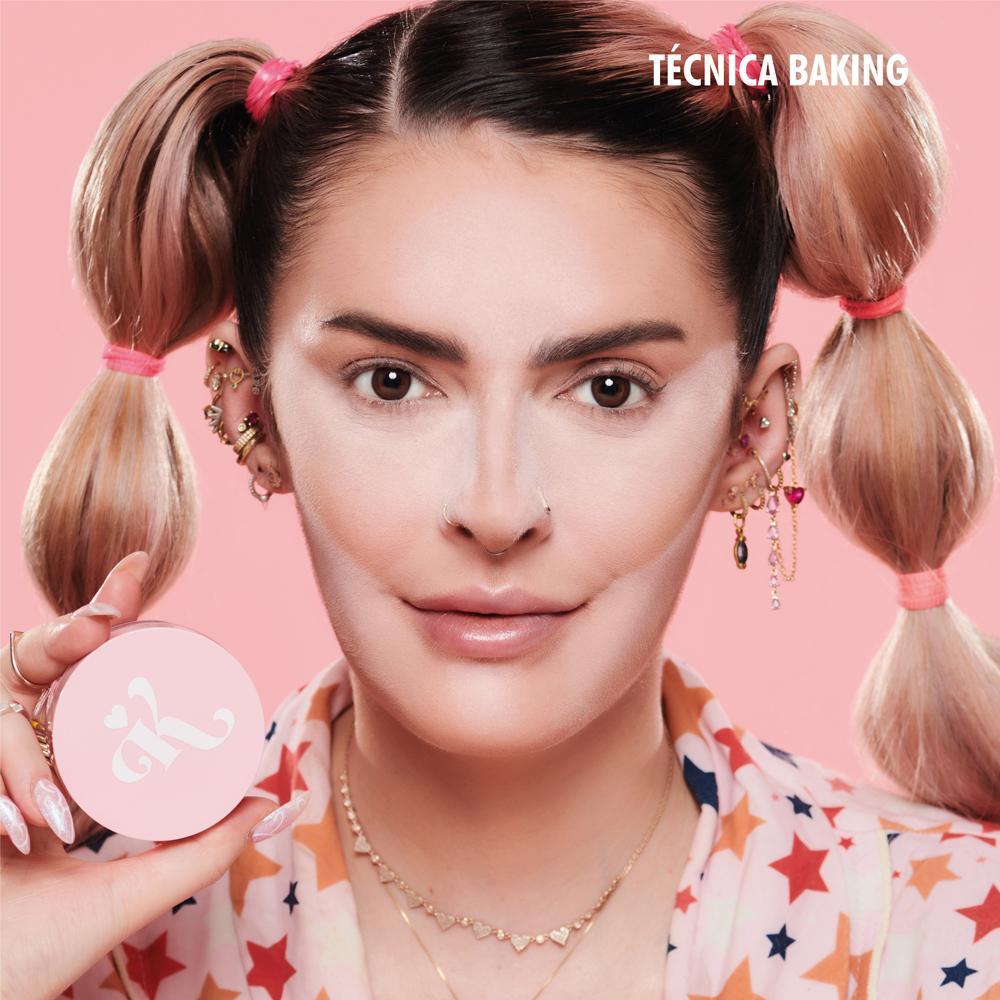 Karen Bachini Beauty Rosa Pink Powder Pó Solto Translúcido Matte 12g - 4