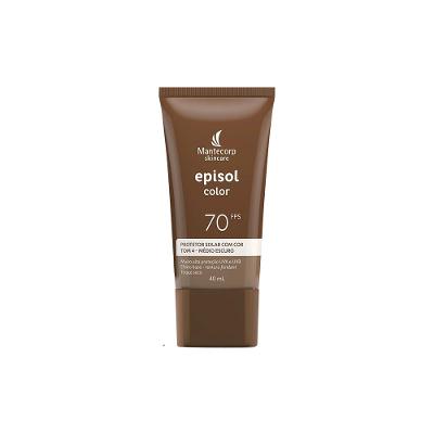 Mantecorp Episol Color Protetor Solar Facial FPS70 Tom 4 Médio Escuro 40ml