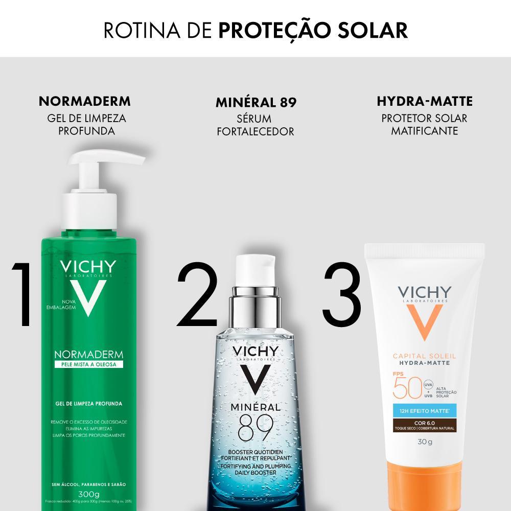 Vichy Capital Soleil Hydra-Matte Protetor Solar Facial FPS 50 Cor 6.0 30g - 6