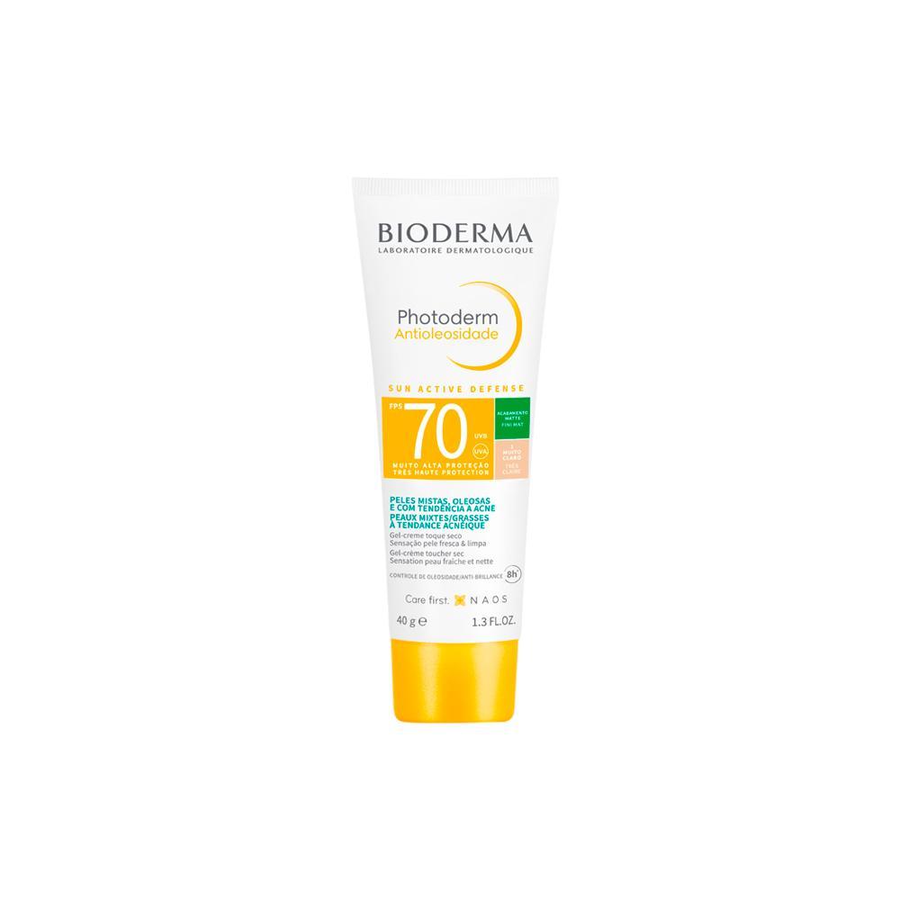 Bioderma Photoderm Antioleosidade FPS 70 40 g 1 Muito Claro Protetor Solar Facial 40g - 1