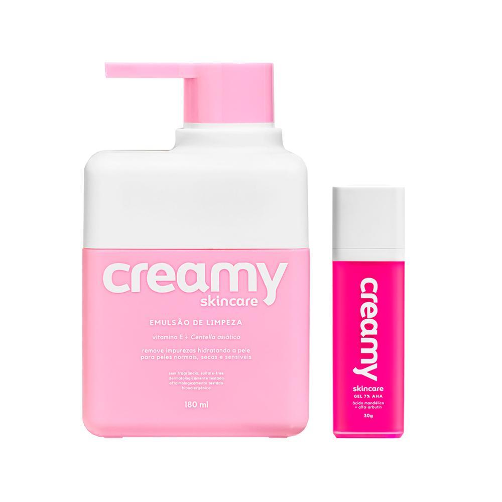 Kit Facial Creamy - Emulsão De Limpeza 180 ml + Ácido Mandélico 30 g - 1