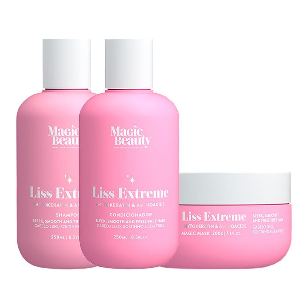 Kit Magic Beauty Liss Extreme - Shampoo 250ml e Condicionador 250ml e Máscara 200g - 1