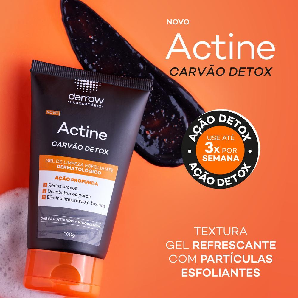 Darrow Actine Carvão Detox Gel De Limpeza Esfoliante 100g - 5