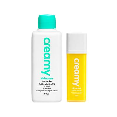 Kit Facial Creamy - Ácido Salicílico 90 ml + Sérum Facial Ácido Lático 30 ml