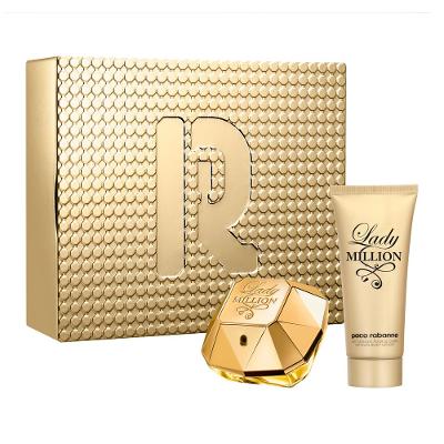 Kit Paco Rabanne Lady Million EDP Perfume Feminino 80ml e Creme Corporal 100ml
