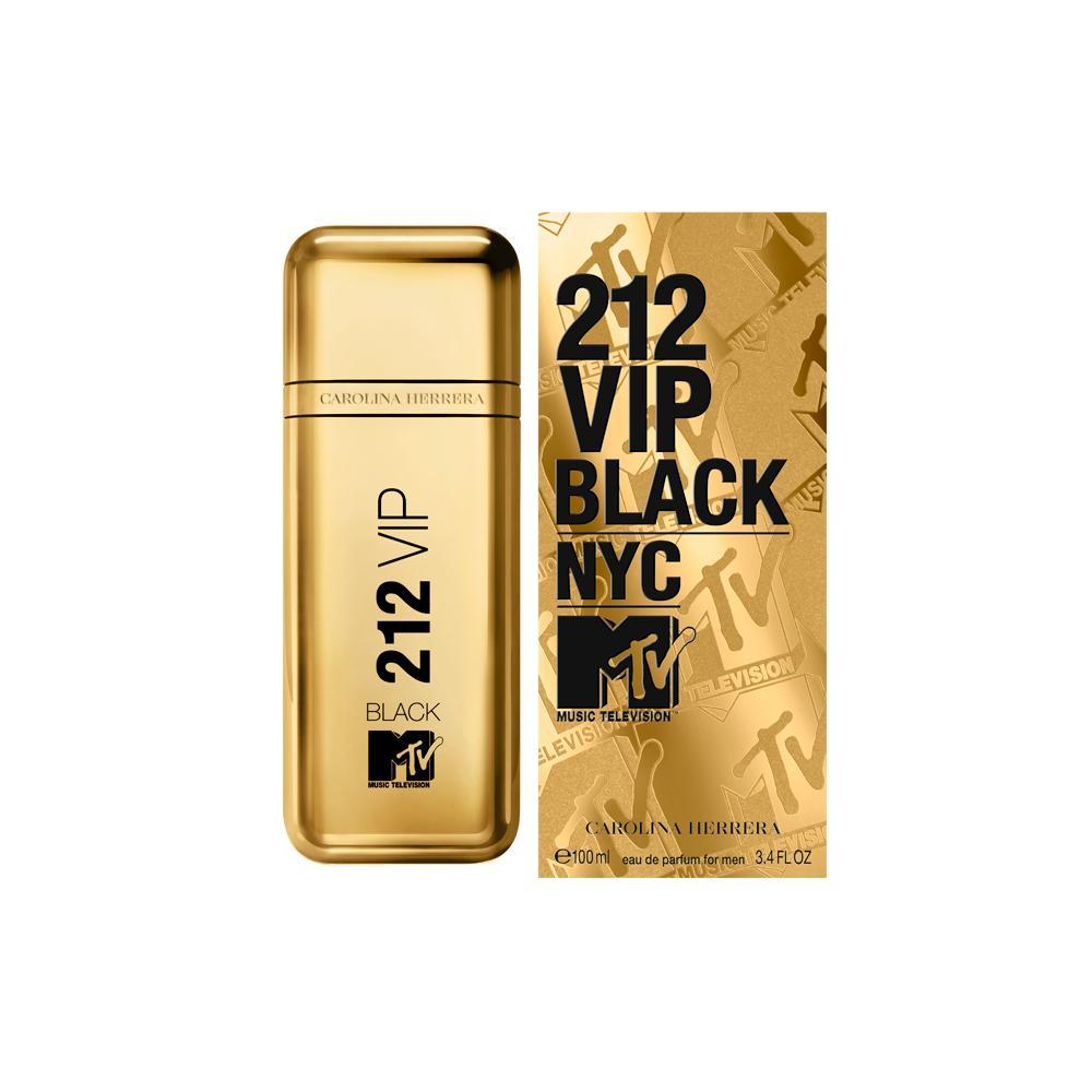 Carolina Herrera 212 VIP Black NYC MTV Music EDP Perfume Masculino 100ml - 2