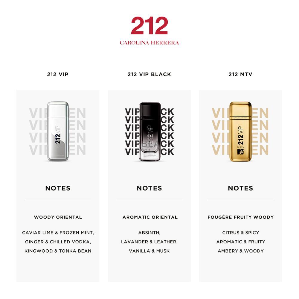 Carolina Herrera 212 VIP Black NYC MTV Music EDP Perfume Masculino 100ml - 6