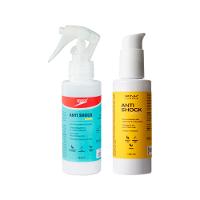 Kit Pink Cheeks Capilar -  Leave-In Anti Shock Pré Treino 120ml + Leave-In Anti Shock Swim Speedo Spray 120ml - 1