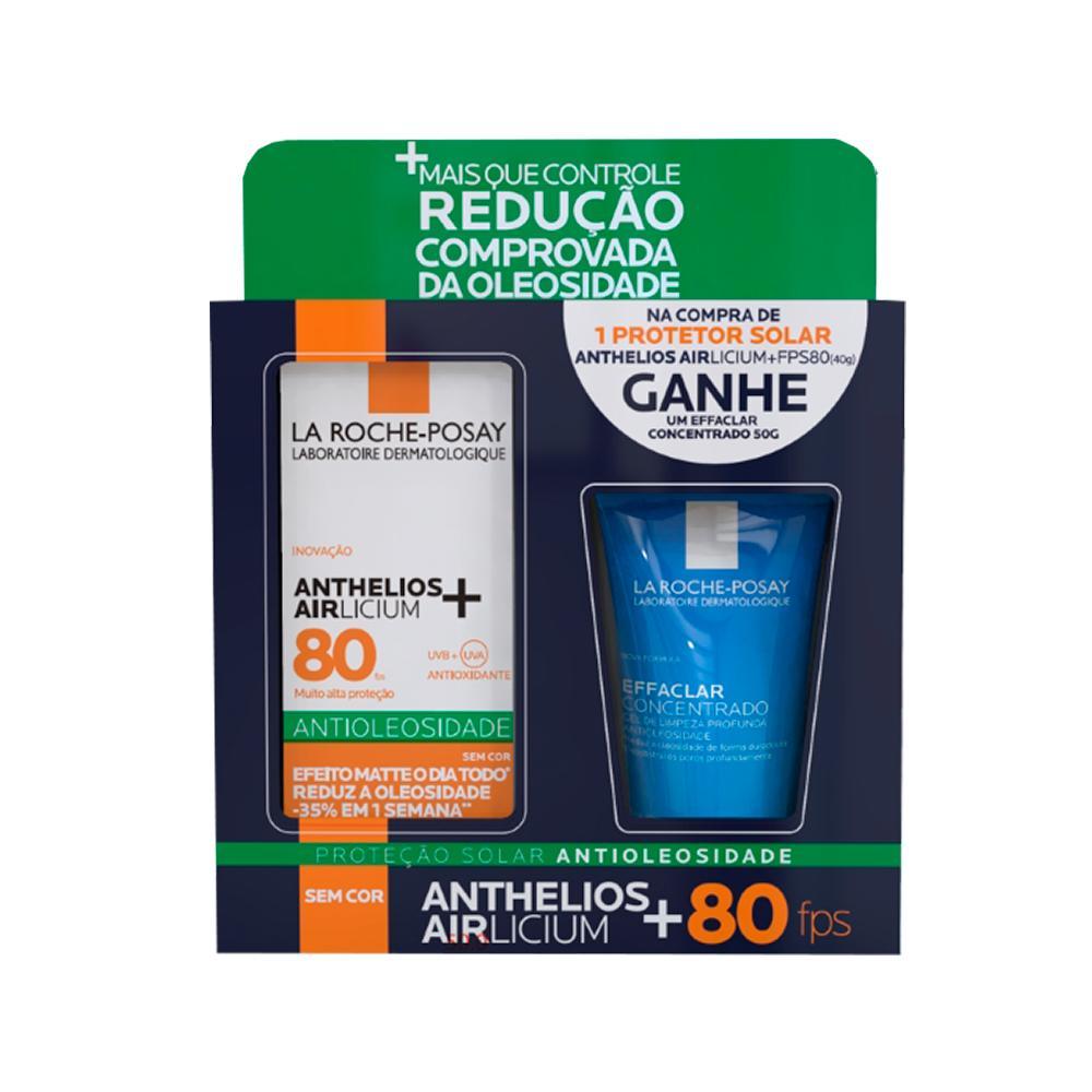 KIT LA ROCHE-POSAY PROTETOR SOLAR FACIAL FPS80 40G + GEL DE LIMPEZA 50G - 1