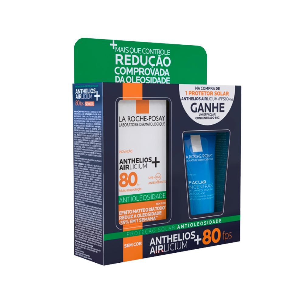KIT LA ROCHE-POSAY PROTETOR SOLAR FACIAL FPS80 40G + GEL DE LIMPEZA 50G - 2