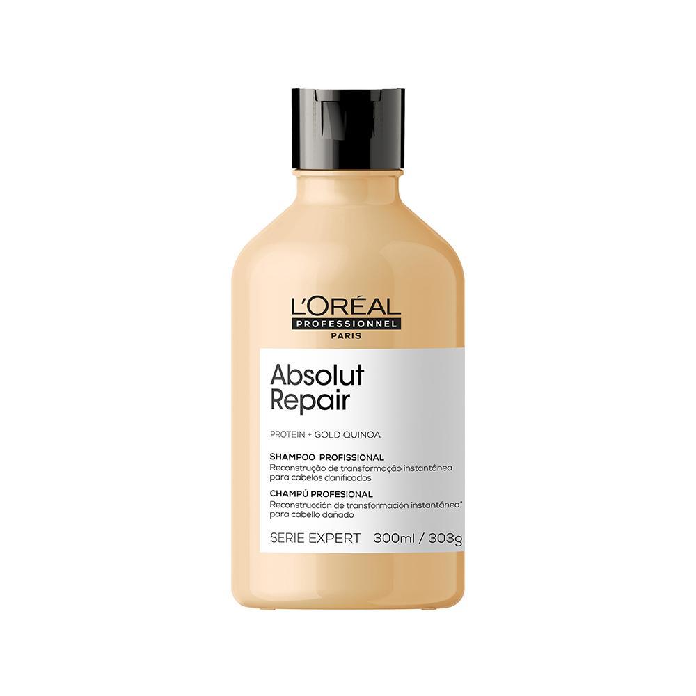 Kit L'oréal Professionnel Serie Expert Absolut Repair Gold Quinoa - Shampoo 300ml + Máscara De Reparação 250g + Óleo Capilar 30ml - 2