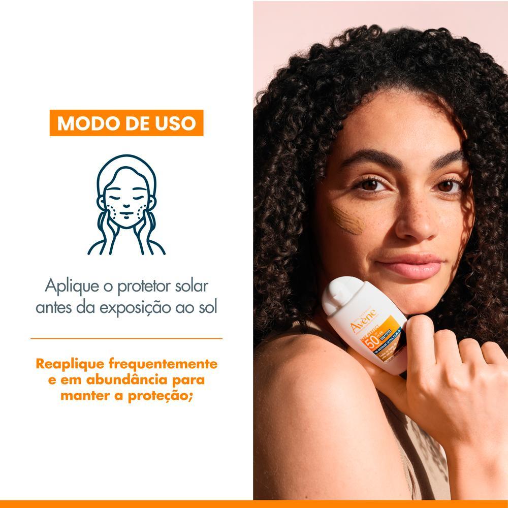 Avène Mat Perfect Tri-Defense Ultra Fluido Protetor Solar Facial Tom 2.5 Médio/Médio Escuro FPS 50 40g - 6