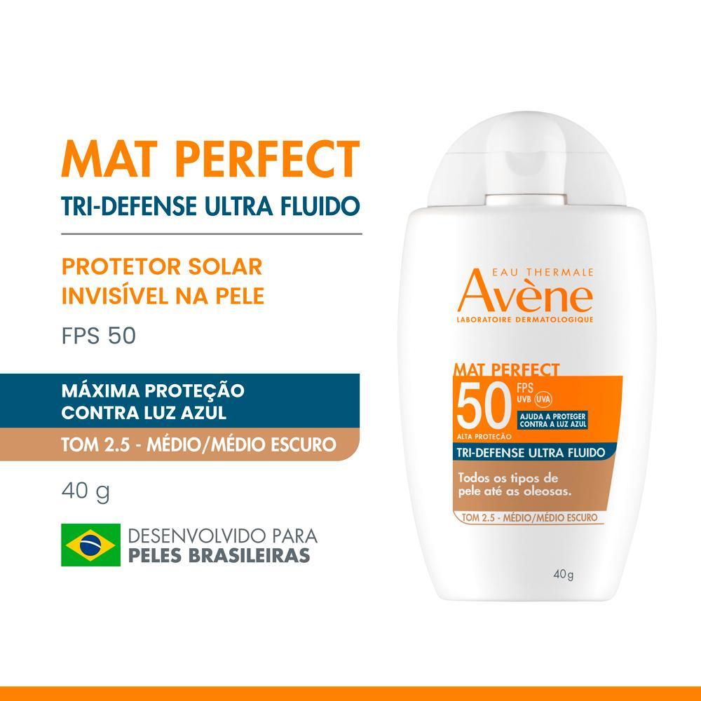 Avène Mat Perfect Tri-Defense Ultra Fluido Protetor Solar Facial sem Cor FPS 50 40g - 2