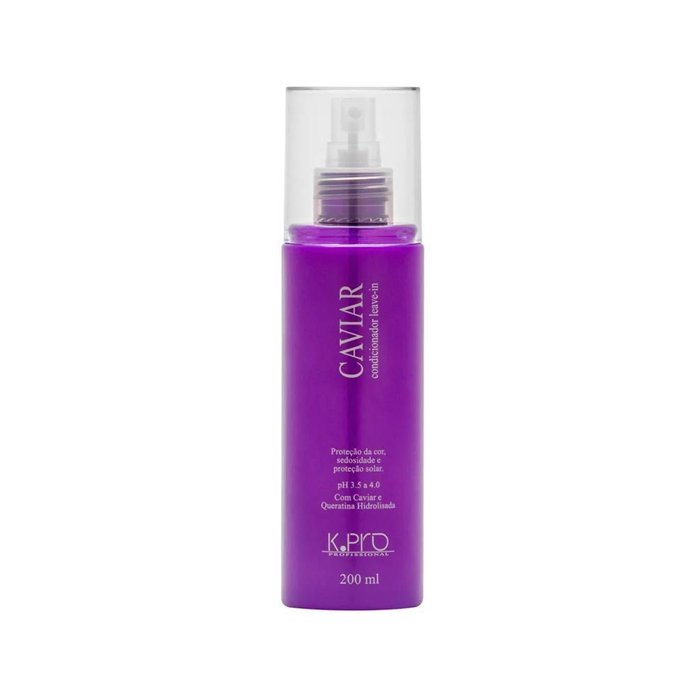 Kit K-Pro Profissional Caviar - Shampoo 240ml+ Condiconador 240g + Leave-In 200ml - 4