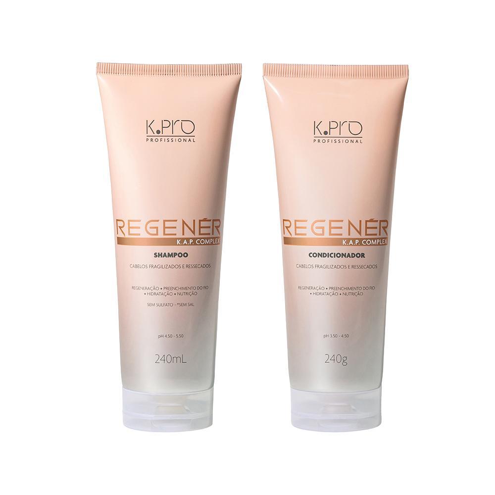 Kit K-Pro Profissional Regenér K.A.P Complex - Shampoo 240ml + Condicionador 240g - 1