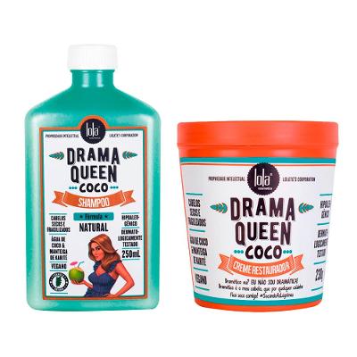 Kit Lola From Rio Drama Queen Coco - Shampoo 250ml + Máscara 230g