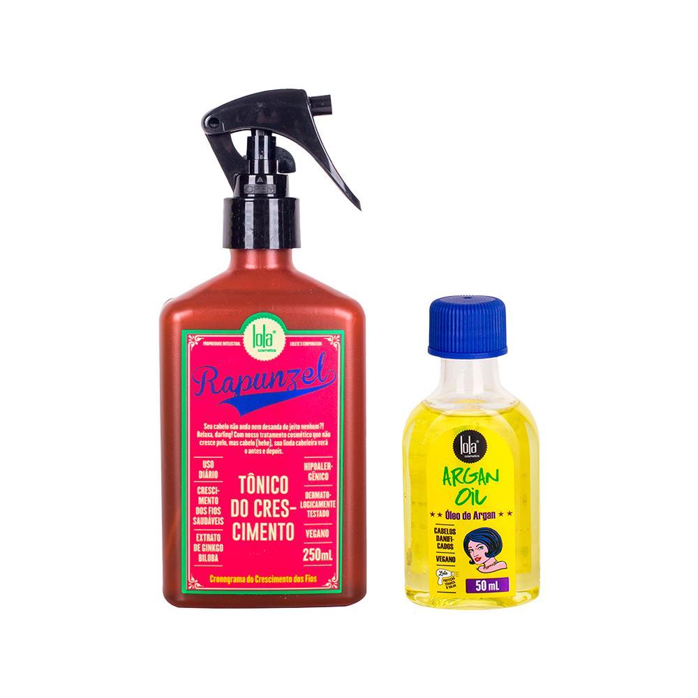 Kit Lola From Rio - Tônico Rapunzel 250ml + Leave-In Argan Oil 50ml - 1