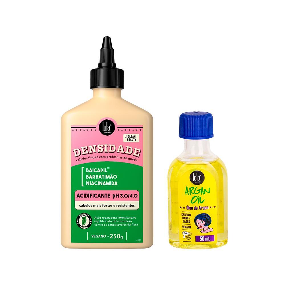 Kit Lola From Rio -  Acidificante Densidade 250g + Leave-In  Argan Oil 50ml - 1