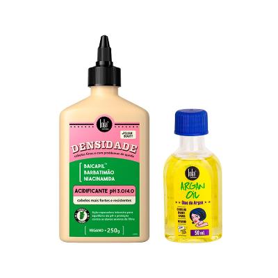 Kit Lola From Rio -  Acidificante Densidade 250g + Leave-In  Argan Oil 50ml