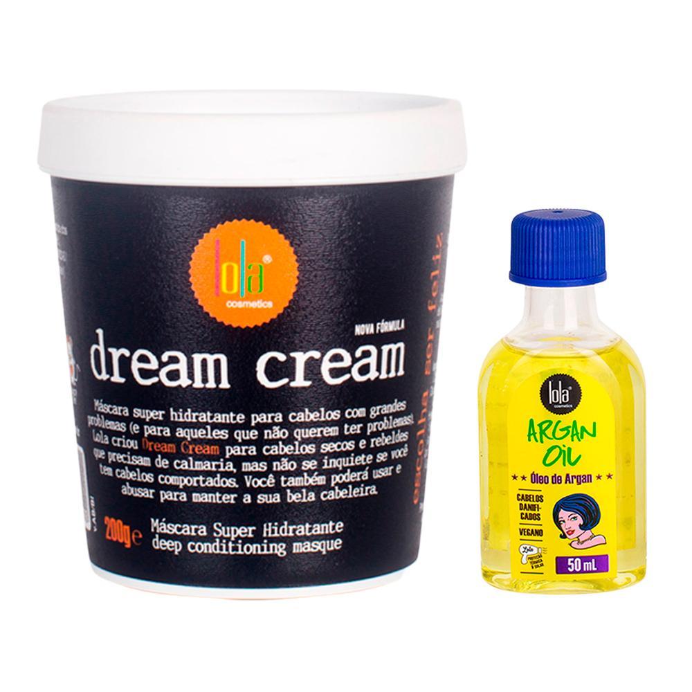 Kit Lola From Rio - Leave-In Argan Oil  50ml + Máscara Dream Cream 200g - 1